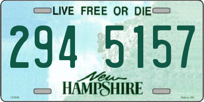 NH license plate 2945157