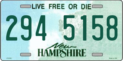 NH license plate 2945158