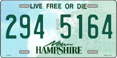 NH license plate 2945164