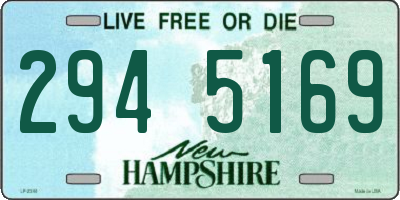 NH license plate 2945169