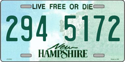 NH license plate 2945172