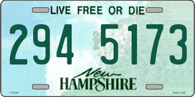 NH license plate 2945173