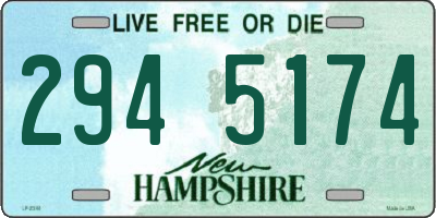 NH license plate 2945174