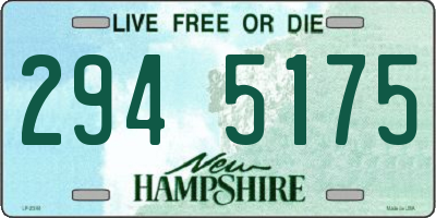 NH license plate 2945175