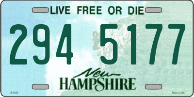 NH license plate 2945177