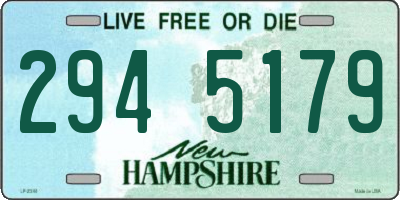 NH license plate 2945179
