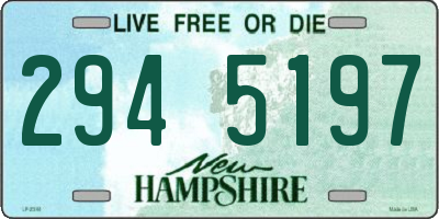 NH license plate 2945197