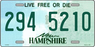 NH license plate 2945210