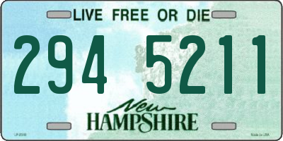 NH license plate 2945211