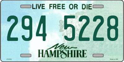 NH license plate 2945228