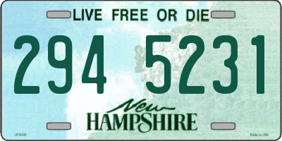 NH license plate 2945231