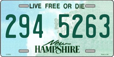 NH license plate 2945263