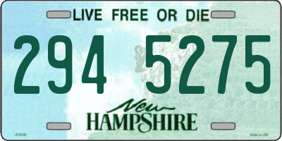 NH license plate 2945275