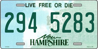 NH license plate 2945283