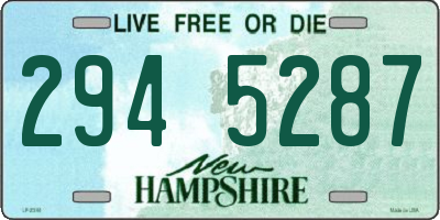 NH license plate 2945287