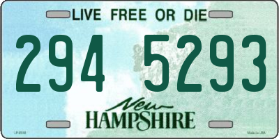 NH license plate 2945293