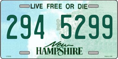 NH license plate 2945299