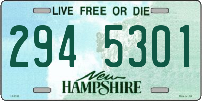 NH license plate 2945301