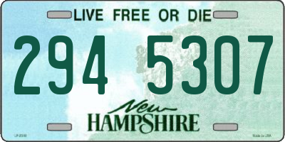 NH license plate 2945307