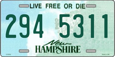 NH license plate 2945311