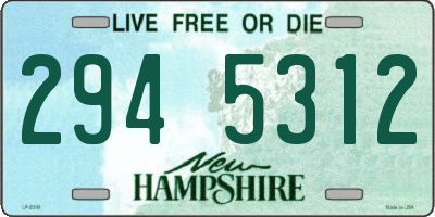 NH license plate 2945312