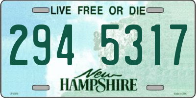 NH license plate 2945317
