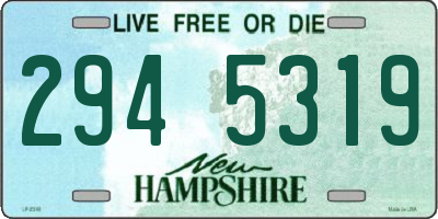 NH license plate 2945319