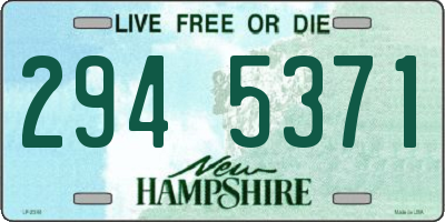 NH license plate 2945371