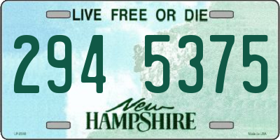 NH license plate 2945375