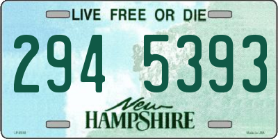 NH license plate 2945393