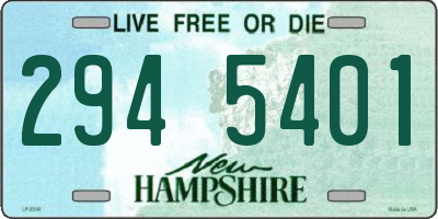 NH license plate 2945401