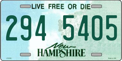 NH license plate 2945405