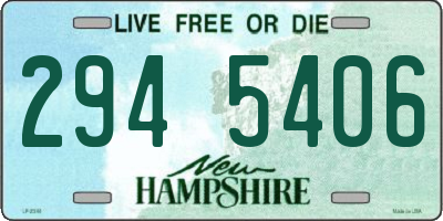 NH license plate 2945406
