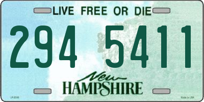 NH license plate 2945411