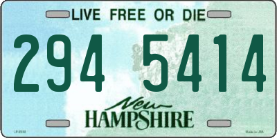 NH license plate 2945414