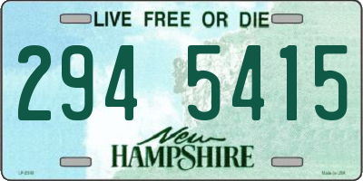 NH license plate 2945415