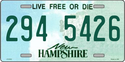 NH license plate 2945426