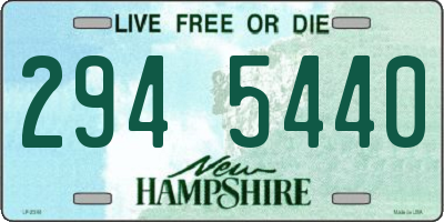 NH license plate 2945440
