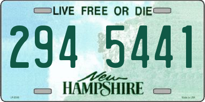 NH license plate 2945441