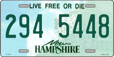 NH license plate 2945448