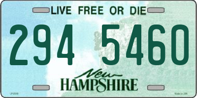 NH license plate 2945460