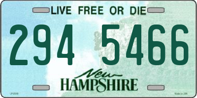 NH license plate 2945466