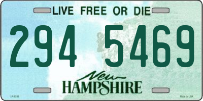 NH license plate 2945469