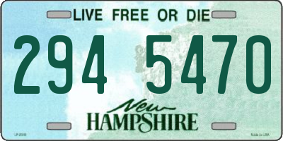 NH license plate 2945470