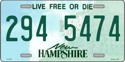 NH license plate 2945474