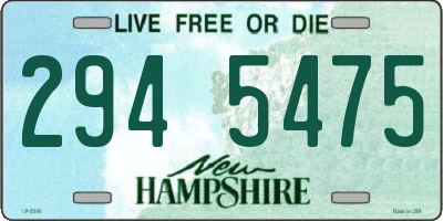 NH license plate 2945475