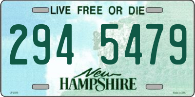 NH license plate 2945479