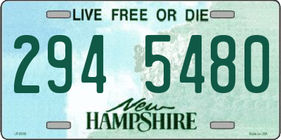 NH license plate 2945480