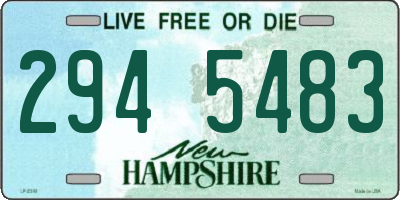 NH license plate 2945483