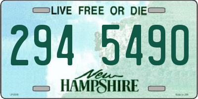 NH license plate 2945490